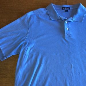 Lands' End | Shirts | Mens Lands End Xl Short Sleeve Blue Polo Shirt ...